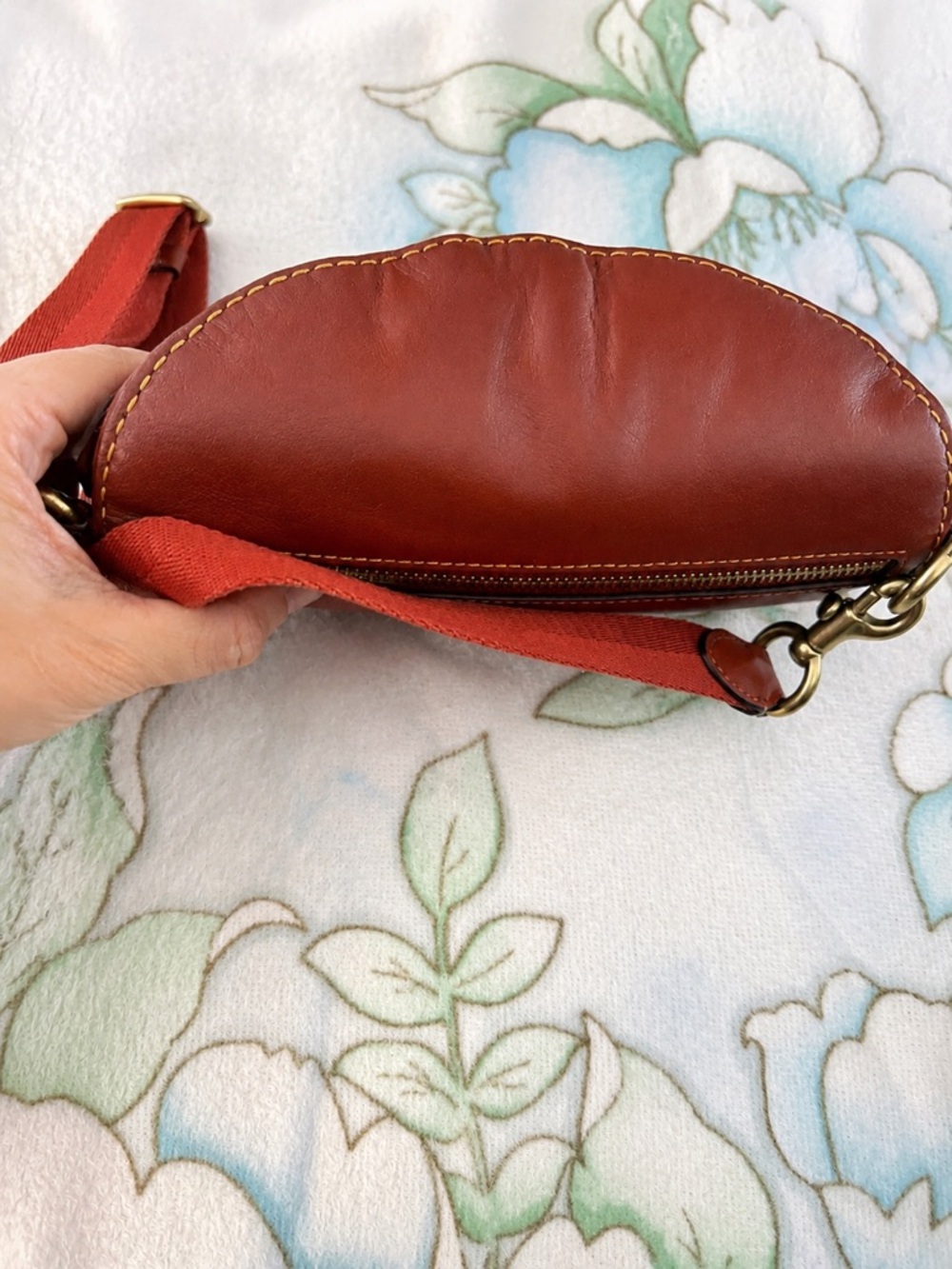 Coach Belt Bag Coated Canvas Signature Monogram Tan Rust Fanny Pack‎ 39937 - Picture 15 of 15